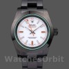 Replique Hommes Rolex Milgauss 40mm Hommes-PR116610-Stainless Steel-White Dial Black