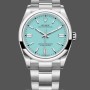 Replique Hommes 2024 Rolex Oyster Perpetual-126000, acier, cadran bleu ciel, bleu