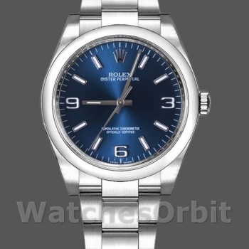 Replique Rolex Oyster Perpetual 36mm Unisex-116000-Cadran bleu-Automatique bleu