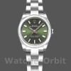 Replique Rolex Oyster Perpetual 26mm Femmes-176200 Cadran vert olive-Bracelet d'huître Vert