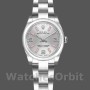 Replique Rolex Oyster Perpetual 26mm Femme-176200-Cadran argenté-Marqueurs lumineux roses Argenté
