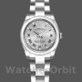 Replique Rolex Oyster Perpetual 26mm Femme-176200-Argent Cadran chiffres romains Argent