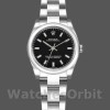 Replique Rolex Oyster Perpetual 26mm Femme-176200-acier inoxydable-cadran index noir Noir