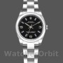Replique Rolex Oyster Perpetual 26mm pour femme-176200-acier inoxydable-cadran indexé bleu pour femme
