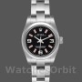 Replique Rolex Oyster Perpetual 26mm Femme-176200-acier inoxydable-cadran noir Noir