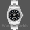 Replique Rolex Oyster Perpetual 26mm Femmes-176234-Cadran noir-Baton bleu Noir
