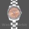 Replique Rolex Oyster Perpetual 26mm Femmes-176234-Cerclage cannelé-Cadran rose Rose