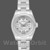 Replique Rolex Oyster Perpetual 26mm Femme-176234-Silver Maxi Arabic Dial Argenté