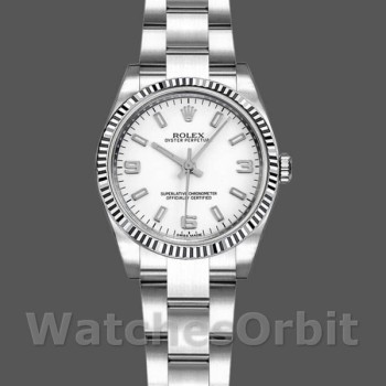 Replique Femmes Rolex Oyster Perpetual 26mm Femmes-176234-White Roman Dial Blanc