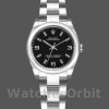 Replique Rolex Oyster Perpetual 31mm Femmes-177200-Cadran noir-Baton bleu Noir
