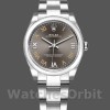 Replique Rolex Oyster Perpetual 31mm Femmes-177200-Cadran gris foncé-lunette bombée Gris foncé