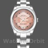 Replique Rolex Oyster Perpetual 31mm Femme-177200-Pink Maxi Arabic Dial-Domed Bezel Rose