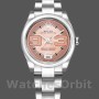 Replique Rolex Oyster Perpetual 31mm Femme-177200-Pink Maxi Arabic Dial-Domed Bezel Rose