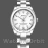 Replique Rolex Oyster Perpetual 31mm Femmes-177200-Cadran arabe blanc-Bracelet d'huître blanc