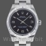 Replique Rolex Oyster Perpetual 31mm Femmes-177210-Cadran noir-Pink Baton Black
