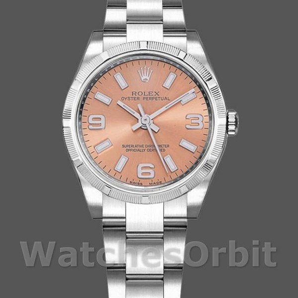 Replique Rolex Oyster Perpetual 31mm Femmes-177210-Acier inoxydable-Cadran rose Rose