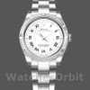Replique Rolex Oyster Perpetual 31mm Femme-177210-acier inoxydable-cadran romain blanc Blanc