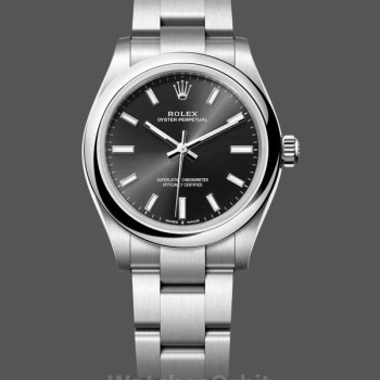 Replique Rolex Oyster Perpetual 31-277200 pour femme, cadran noir, Cadran noir pour femme