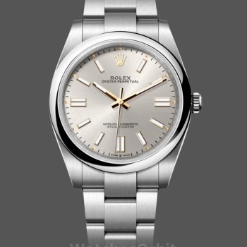 Replique Hommes - Rolex Oyster Perpetual 41-M124300, acier, cadran argent, Cadran argenté Hommes