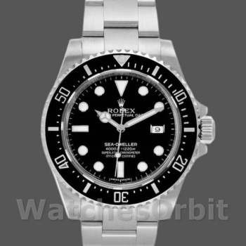 Replique Hommes Rolex Sea-Dweller 40mm Hommes-116600 0001-Cadran noir Noir