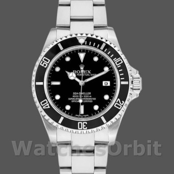 Replique Hommes Rolex Sea-Dweller Deepsea 40mm Hommes-16600-Acier inoxydable-D-Bleu-Cadran noir Noir