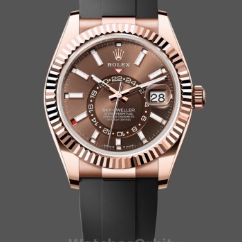 Replique Hommes - Rolex Sky-Dweller-m336235 0002, 42mm, chocolat