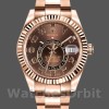 Replique Hommes Rolex Sky-Dweller 42mm Hommes-326935-Everose Gold-Chocolate Arabic Dial Chocolate<br />