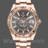 Replique Hommes Rolex Sky-Dweller 42mm Hommes-326935-Everose Gold-Dark Rhodium Stick Dial Dark Rhodium <br />