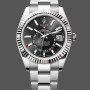 Replique Hommes Rolex Sky Dweller 42mm White Rolesor Black Dial M336934 0007 Hommes Cadran Noir
