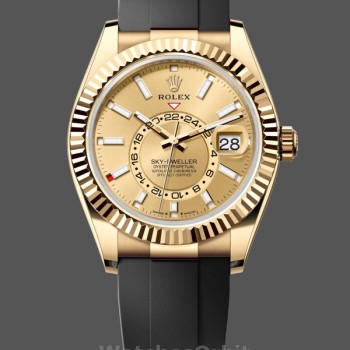 Replique Hommes - Rolex Sky-Dweller-m336238 0001, 42mm, or jaune