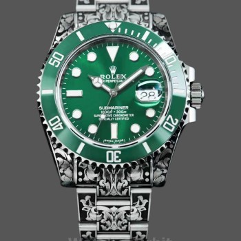 Replique Homme - Huckleberry Custom Rolex Submariner-Green, Custom Edition Green