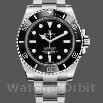 Replique Hommes Rolex Submariner 40mm Hommes-114060-Acier inoxydable-Cadran noir Noir