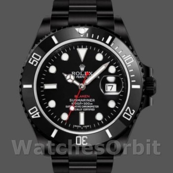 Replique Hommes Rolex Submariner 40mm Hommes-116610-Black Dial Black