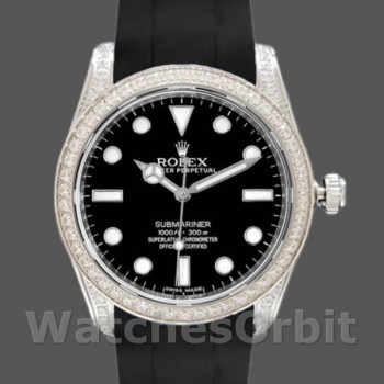 Replique Hommes Rolex Submariner 40mm Hommes-116610-Cadran noir-Bracelet caoutchouc noir