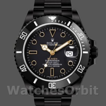 Replique Hommes Rolex Submariner 40mm Hommes-116610-Cadran noir-Acier inoxydable Noir