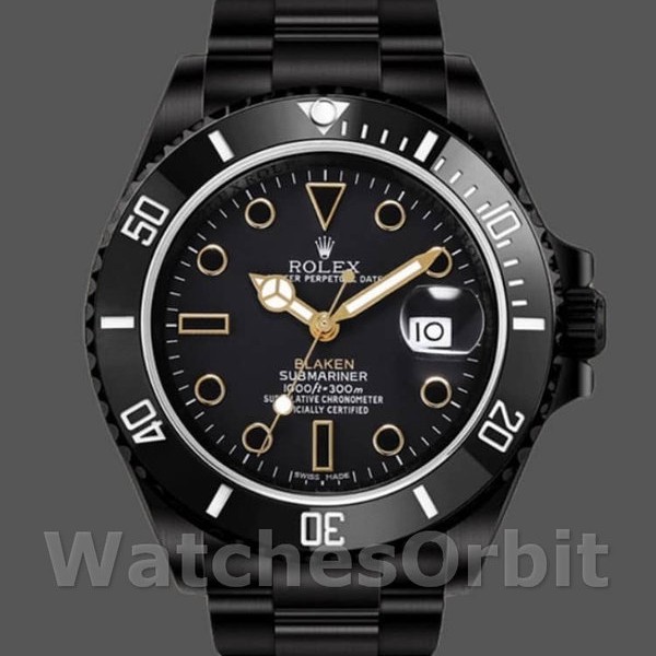 Replique Hommes Rolex Submariner 40mm Hommes-116610-Cadran noir-Acier inoxydable Noir