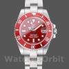 Replique Hommes Rolex Submariner 40mm Hommes-116610-Stainless Steel-Red Dial Red