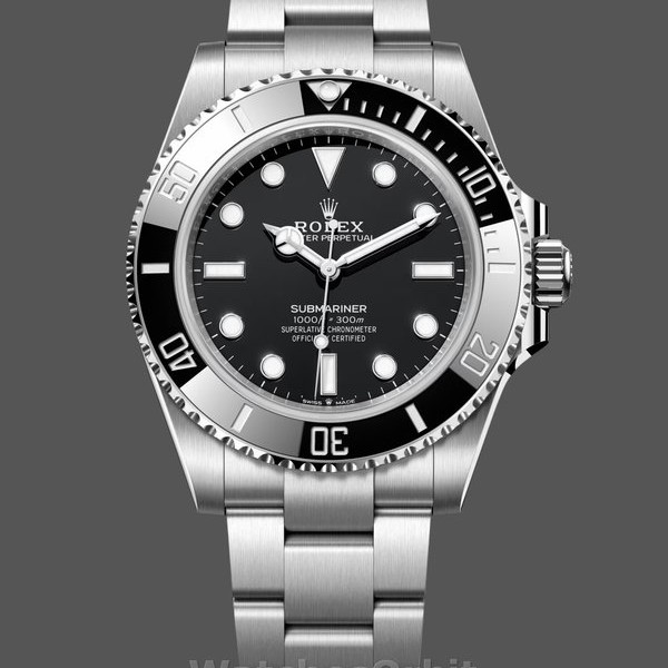 Replique Hommes Rolex Submariner 41mm Hommes-124060-Oyster-Stainless Steel-Black Dial Black
