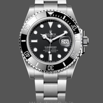 Replique Hommes Rolex Submariner 41mm Hommes-126610LN 0001-Acier inoxydable-Cadran noir Noir