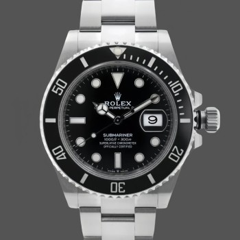 Replique Hommes Rolex Submariner 40mm Hommes-16610-Acier inoxydable-Cadran noir Noir