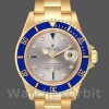 Replique Hommes Rolex Submariner 40mm Hommes-16618-Serti Dial-Blue Bezel Serti
