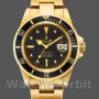 Replique Hommes Rolex Submariner 40mm Hommes-1680/8-Cadran noir-Or jaune Noir