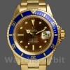 Replique Hommes Rolex Submariner 40mm Hommes-1680/8-Tropical Dial-Yellow Gold Tropical<br />