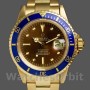 Replique Hommes Rolex Submariner 40mm Hommes-1680/8-Tropical Dial-Yellow Gold Tropical<br />