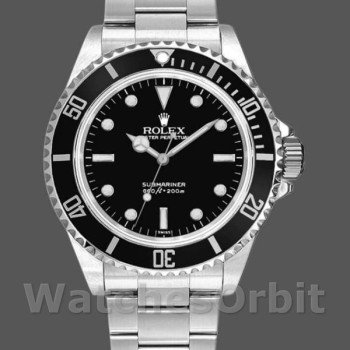 Replique Hommes - Rolex Submariner 5513-40mm, acier inoxydable, cadran noir, Noir Hommes