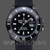 Replique Hommes Rolex Submariner 40mm Hommes-622006-Bracelet Nylon Noir-Cadran Noir Noir