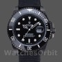 Replique Hommes Rolex Submariner 40mm Hommes-622006-Bracelet Nylon Noir-Cadran Noir Noir