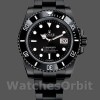 Replique Hommes Rolex Submariner Date 40mm Hommes-116610LN-Cadran noir-Acier inoxydable PVD/DLC noir