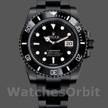 Replique Hommes Rolex Submariner Date 40mm Hommes-116610LN-Cadran noir-Acier inoxydable PVD/DLC noir