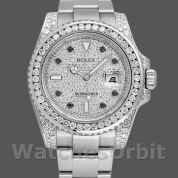 Replique Hommes Rolex Submariner Date 40mm Hommes-116610LN-Custom Diamond Diamond Paved <br />